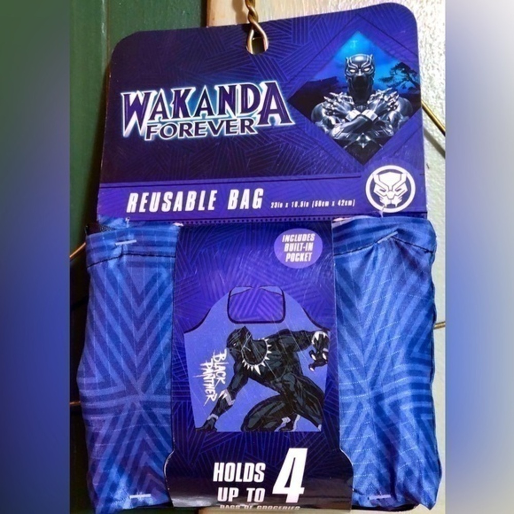 ⛱️Marvel’s Wakanda Forever Black Panther Reusable Bag Beach Pool Sleepovers
